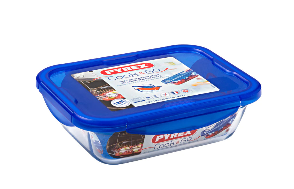 Pyrex Cook & Go Glass Rectangular dish with lid